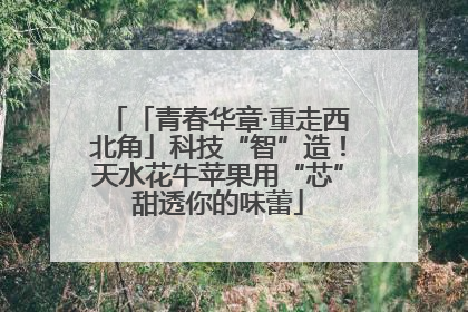 「青春华章·重走西北角」科技“智”造！天水花牛苹果用“芯”甜透你的味蕾