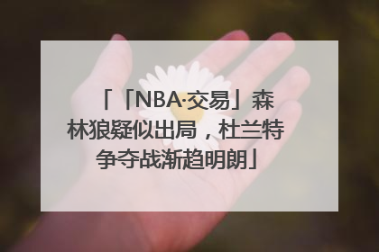 「NBA·交易」森林狼疑似出局，杜兰特争夺战渐趋明朗