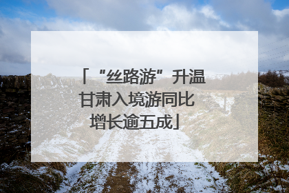 “丝路游”升温 甘肃入境游同比增长逾五成