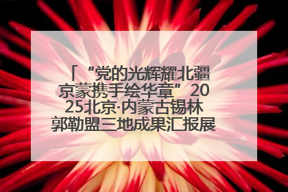 “党的光辉耀北疆 京蒙携手绘华章”2025北京·内蒙古锡林郭勒盟三地成果汇报展系列活动启动