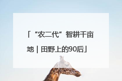 “农二代”智耕千亩地｜田野上的90后