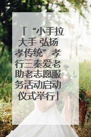 “小手拉大手 弘扬孝传统”孝行三秦爱老助老志愿服务活动启动仪式举行
