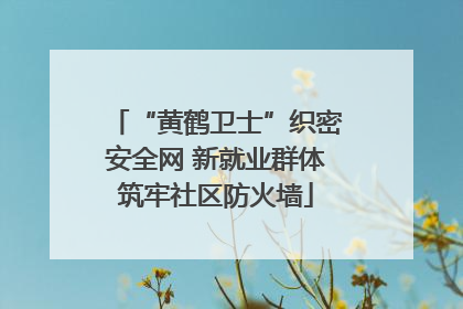 “黄鹤卫士”织密安全网 新就业群体筑牢社区防火墙