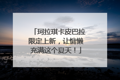 珂拉琪卡皮巴拉限定上新，让慵懒充满这个夏天！