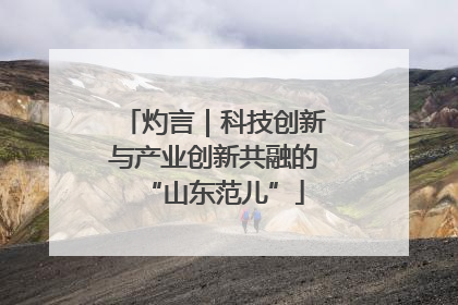 灼言｜科技创新与产业创新共融的“山东范儿”