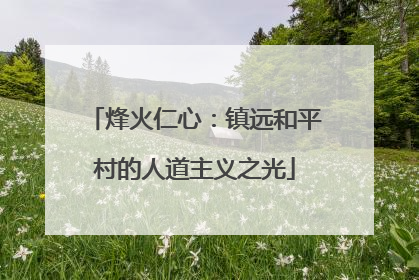 烽火仁心：镇远和平村的人道主义之光