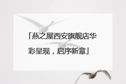 燕之屋西安旗舰店华彩呈现，启序新章