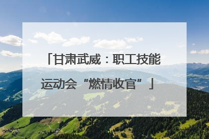 甘肃武威：职工技能运动会“燃情收官”