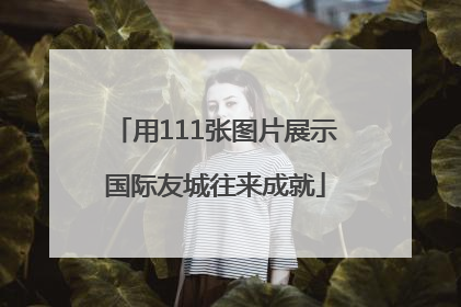 用111张图片展示国际友城往来成就