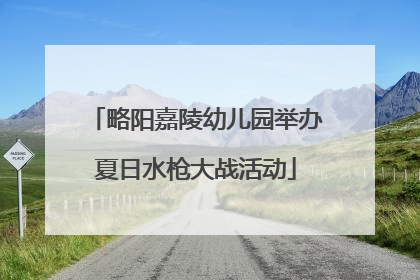 略阳嘉陵幼儿园举办夏日水枪大战活动