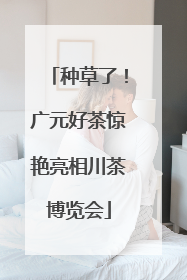 种草了！广元好茶惊艳亮相川茶博览会