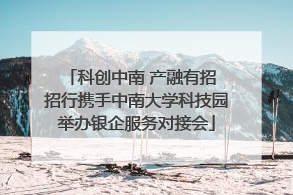 科创中南 产融有招 招行携手中南大学科技园举办银企服务对接会