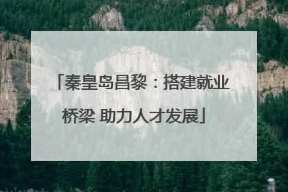 秦皇岛昌黎：搭建就业桥梁 助力人才发展