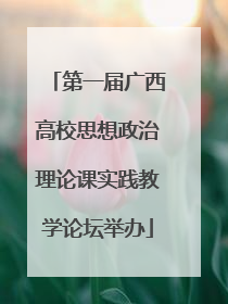第一届广西高校思想政治理论课实践教学论坛举办
