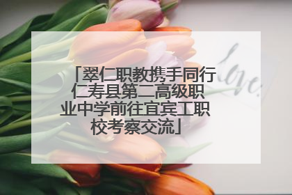 翠仁职教携手同行 仁寿县第二高级职业中学前往宜宾工职校考察交流