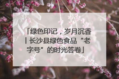 绿色印记，岁月沉香丨长沙县绿色食品“老字号”的时光答卷