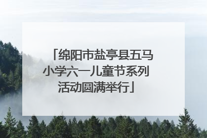 绵阳市盐亭县五马小学六一儿童节系列活动圆满举行