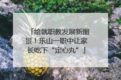绘就职教发展新图景！乐山一职中让家长吃下“定心丸”