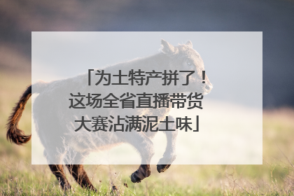 为土特产拼了！这场全省直播带货大赛沾满泥土味