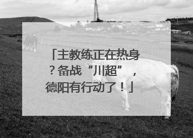 主教练正在热身？备战“川超”，德阳有行动了！