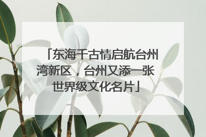 东海千古情启航台州湾新区，台州又添一张世界级文化名片
