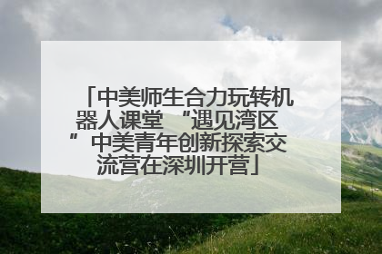 中美师生合力玩转机器人课堂 “遇见湾区”中美青年创新探索交流营在深圳开营