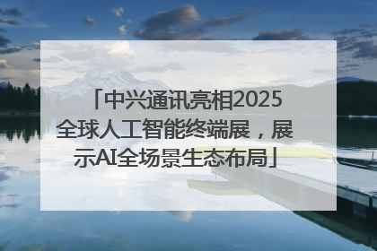 中兴通讯亮相2025全球人工智能终端展，展示AI全场景生态布局