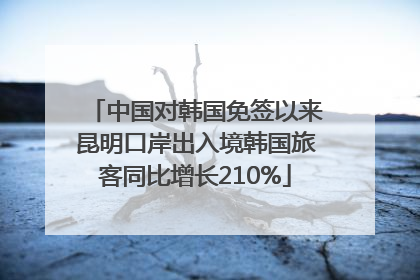 中国对韩国免签以来昆明口岸出入境韩国旅客同比增长210%