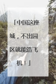 中国这座城，不出园区就能造飞机！