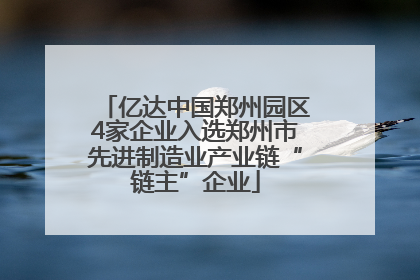 亿达中国郑州园区4家企业入选郑州市先进制造业产业链“链主”企业