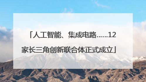 人工智能、集成电路……12家长三角创新联合体正式成立