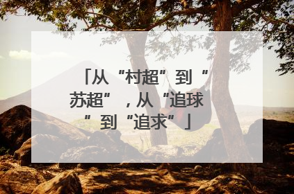从“村超”到“苏超”，从“追球”到“追求”
