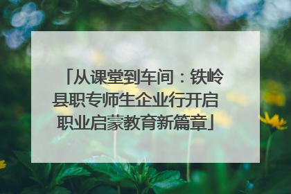 从课堂到车间：铁岭县职专师生企业行开启职业启蒙教育新篇章