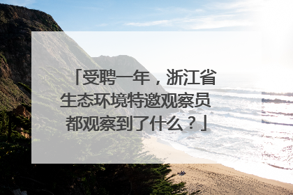 受聘一年，浙江省生态环境特邀观察员都观察到了什么？