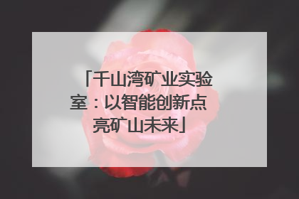千山湾矿业实验室：以智能创新点亮矿山未来