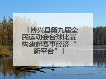博兴县第九届全民运动会台球比赛构建起赛事经济“新平台”
