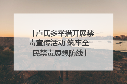 卢氏多举措开展禁毒宣传活动 筑牢全民禁毒思想防线