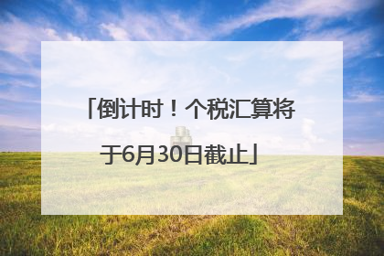 倒计时！个税汇算将于6月30日截止