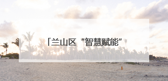 兰山区“智慧赋能”绣出城市管理新图景