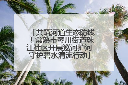 共筑河道生态防线！常熟市琴川街道珠江社区开展巡河护河守护碧水清流行动