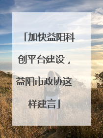 加快益阳科创平台建设，益阳市政协这样建言