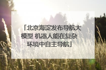 北京海淀发布导航大模型 机器人能在复杂环境中自主导航