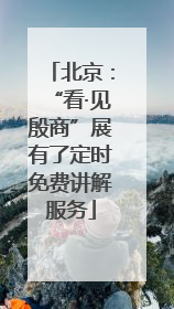 北京：“看·见殷商”展有了定时免费讲解服务
