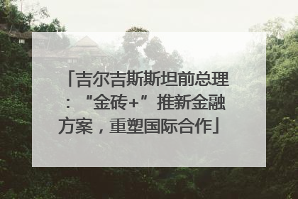 吉尔吉斯斯坦前总理：“金砖+”推新金融方案，重塑国际合作