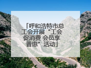 呼和浩特市总工会开展“工会促消费 会员享普惠”活动