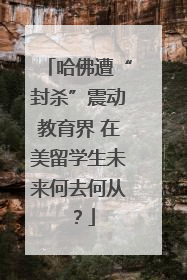 哈佛遭“封杀”震动教育界 在美留学生未来何去何从？