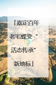 嘉定百年老宅蝶变“活态传承”新地标