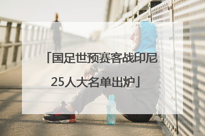 国足世预赛客战印尼25人大名单出炉