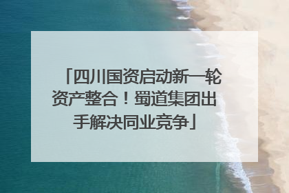 四川国资启动新一轮资产整合！蜀道集团出手解决同业竞争