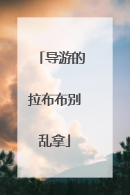 导游的拉布布别乱拿